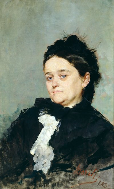 Portrait of Virginia Villari by Domenico Morelli