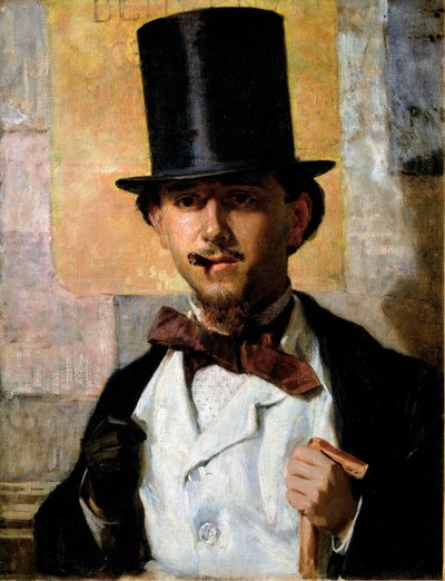 Portrait of the Italian Painter Bernardo Celentano by Domenico Morelli