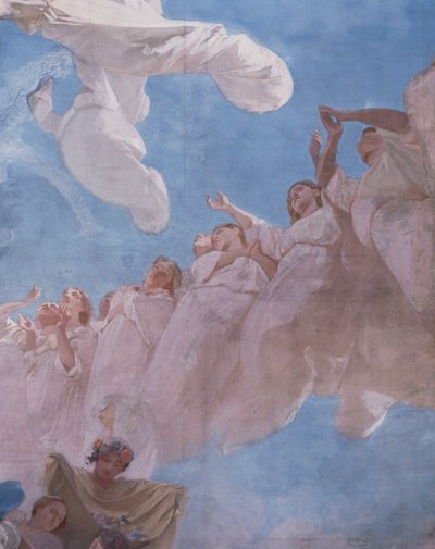 The Assumption, fresco by Domenico Morelli, ceiling of the Royal Chapel of Assunta, Royal Palace of Naples by Domenico Morelli