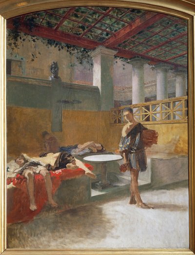 The Triclinium after the Orgy, c.1860 by Domenico Morelli