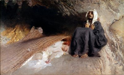 The temptation of Saint Anthony by Domenico Morelli