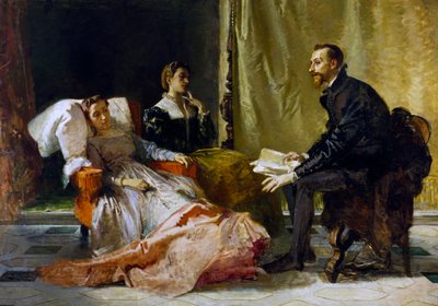 Torquato Tasso reads Jerusalem delivered to Eleonora d