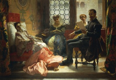 Torquato Tasso reading Liberated Jerusalem to Eleonora d