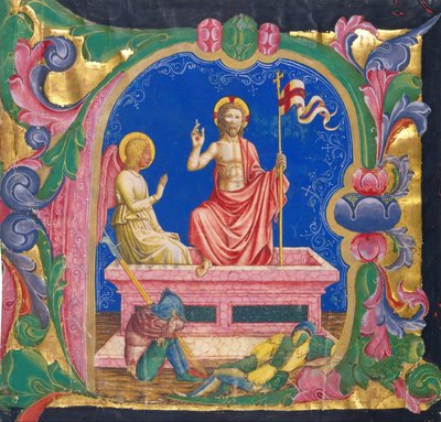 Resurrection (in an Initial A) by Domenico Pagliarolo