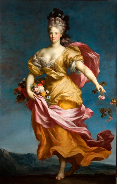 Paola Maria Lomellini Adorno as Flora by Domenico Parodi