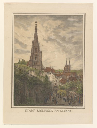 View of Esslingen by Neckar by Domenico Quaglio (II)