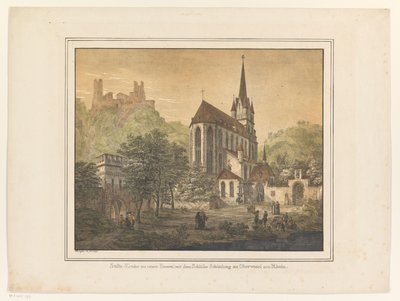 View of the Church and Castle in Oberwesel by Domenico Quaglio (II)