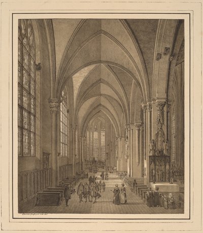 View of the Interior of the Church of St Sebald in Nuremberg by Domenico Quaglio