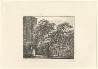 Gothic Architecture in a Landscape, ca. 1807 by Domenico Quaglio II