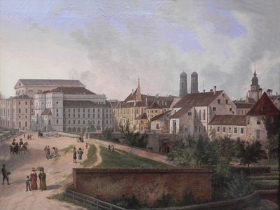 The Royal Residence in Munich from the North East in 1827 by Domenico Quaglio the Younger