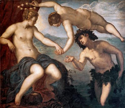 Bacchus, Venus and Ariane by Domenico Robusti Tintoretto