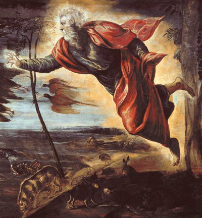 The Creation of the Animals (Detail) by Domenico Robusti Tintoretto