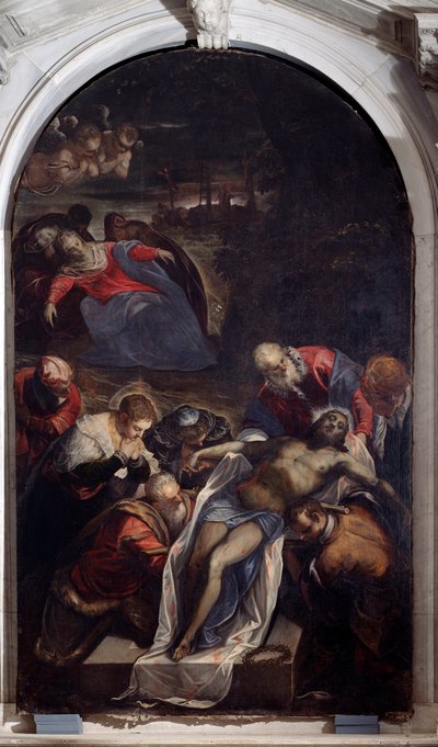 The Deposition at the Sepulchre by Domenico Robusti Tintoretto