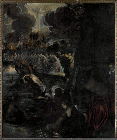 The baptism of Christ by Domenico Robusti Tintoretto