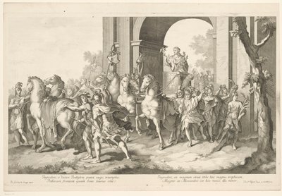 Military Procession with Alexander the Great on a Triumphal Chariot (Triumphal Procession of Alexander the Great in Babylon) by Domenico Rossetti