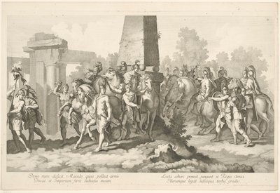 Soldiers by Obelisk by Domenico Rossetti
