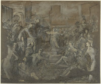Saint Catherine in Discussion with the Scribes by Domenico Tintoretto