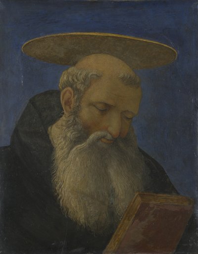 Head of a Tonsured, Bearded Saint from Carnesecchi Tabernacle by Domenico Veneziano
