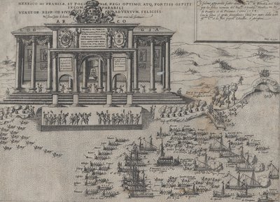 Entry of Henri III, King of France and Poland, into Venice, 1574 by Domenico Zenoi