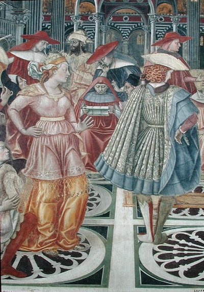 Pope Celestine III Grants Autonomy to the Hospital of Siena by Domenico di Bartolo