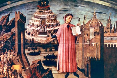 Dante and his Poem the Divine Comedy by Domenico di Michelino