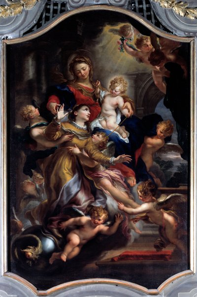 Ecstasy of St Catherine of Genoa by Domenico the Elder Piola