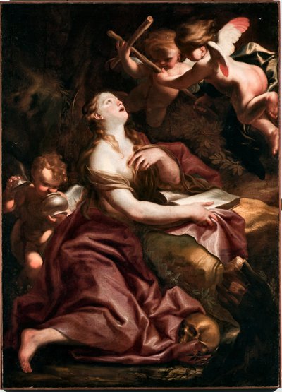 Saint Mary Magdalene by Domenico Piola by Domenico the Elder Piola