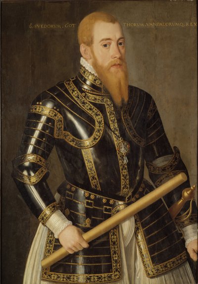Portrait of King Eric XIV of Sweden (1533-1577) by Domenicus Verwilt