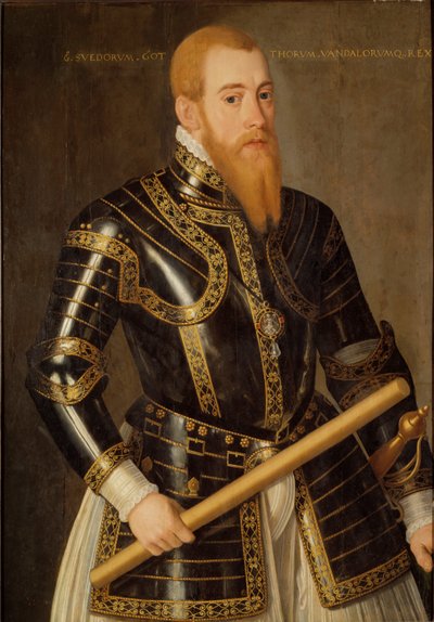 Portrait of King Eric XIV of Sweden 1533-1577 by Domenicus Verwilt