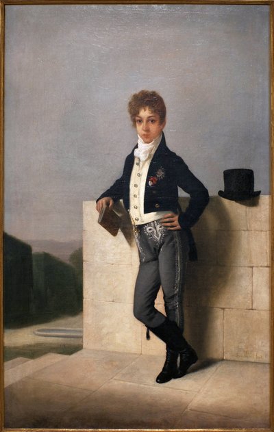 Portrait of Joao Pedro Quintella, Count of Farrobo by Domingos Antonio de Sequeira