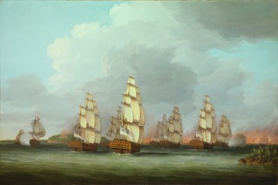 Destruction of the American Fleet at Penobscot Bay by Dominic Serres