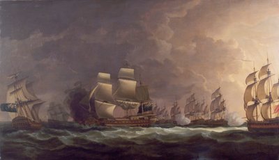 The Moonlight Battle: the Battle off Cape St Vincent by Dominic Serres