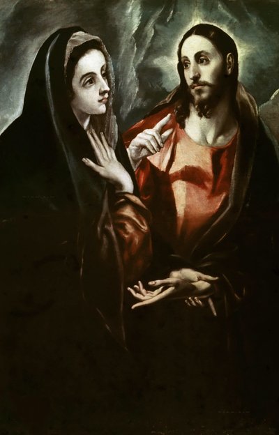Christ Taking Leave of His Mother by Dominico El Greco