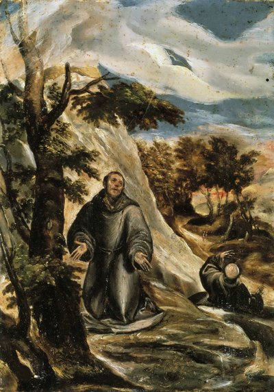 Saint Francis of Assisi Receiving the Stigmata by Dominico El Greco