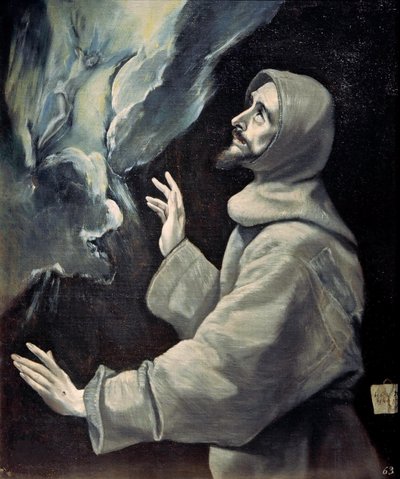 Saint Francis Receiving the Stigmata by Dominico El Greco