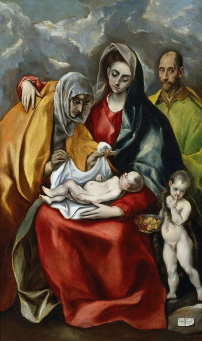The Holy Family with the young John the Baptist, ca 1585 by Dominico El Greco
