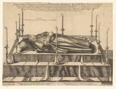 Death Portrait of Ferdinand II of Tyrol by Dominicus Custos (possibly)