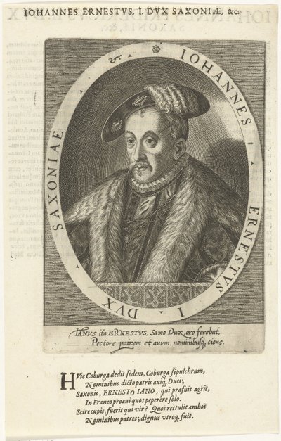 John Ernest, Duke of Saxe-Coburg by Dominicus or Custodis Custos