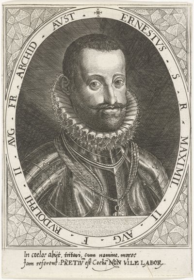 Portrait of Archduke Ernest of Austria, 1553-1595, ca 1595-1597 by Dominicus or Custodis Custos