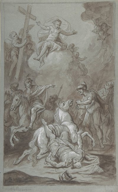 The Conversion of St. Paul (recto), The Execution of the Prisoner (verso), 18th-early 19th century by Dominik Kindermann