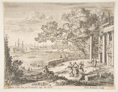 Landscape with Mercury, 1668 by Dominique Barriere