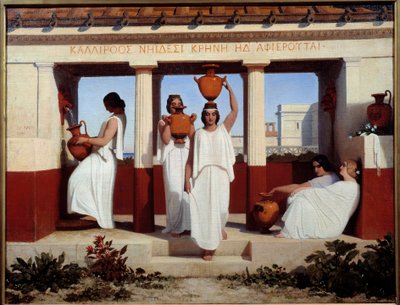 Greek Women at the Fountain by Dominique Louis Papety