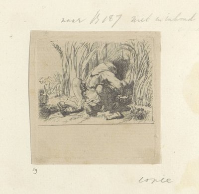 Monk in the Grain by Dominique Vivant Denon (baron) (attributed to)