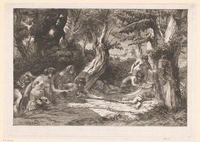 Diana and Her Nymphs Find the Sleeping Cupid in the Forest by Dominique Vivant Denon (baron)