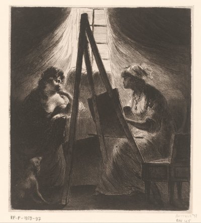 Elisabeth Vigée-Le Brun Portraying a Woman by Dominique Vivant Denon (baron)