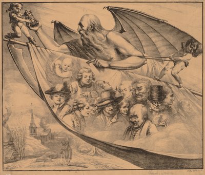 Allegory: Portraits of the Artist at Different Ages by Dominique Vivant Denon