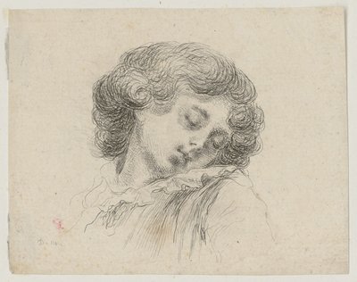 Head of a Sleeping Child by Dominique Vivant Denon