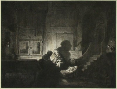 Interior: Two Women and a Sleeping Child by Dominique Vivant Denon