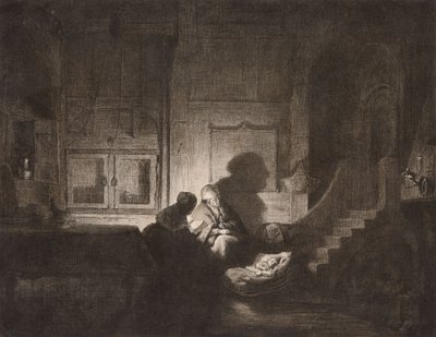 Interior: Two Women and a Sleeping Child by Dominique Vivant Denon