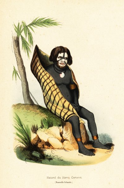 Native of the Carteret Bay, Nui Allan, New Ireland, Papua New Guinea by Doms Doms